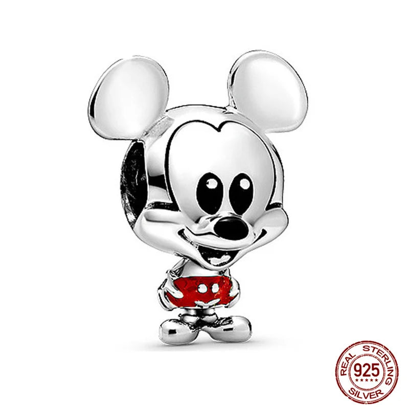 Disney S925 Sterling Silver Charm Beads For Women Bracelet