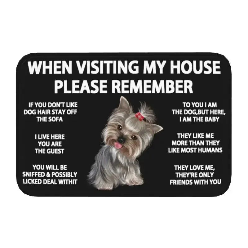 Staffordshire Bull Terrier Non-Slip Doormat Kitchen Bathroom Bedroom Balcony Entrance Floor Rug Home Decor