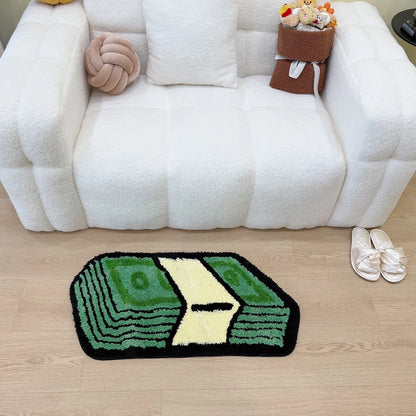Cartoon Dollar Tufted Non-Slip Rug