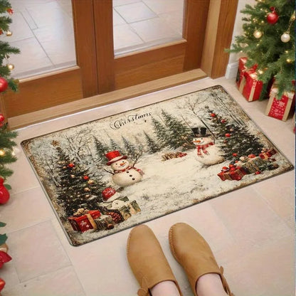 VIKAMA Snowman Christmas Anti-Slip Doormat