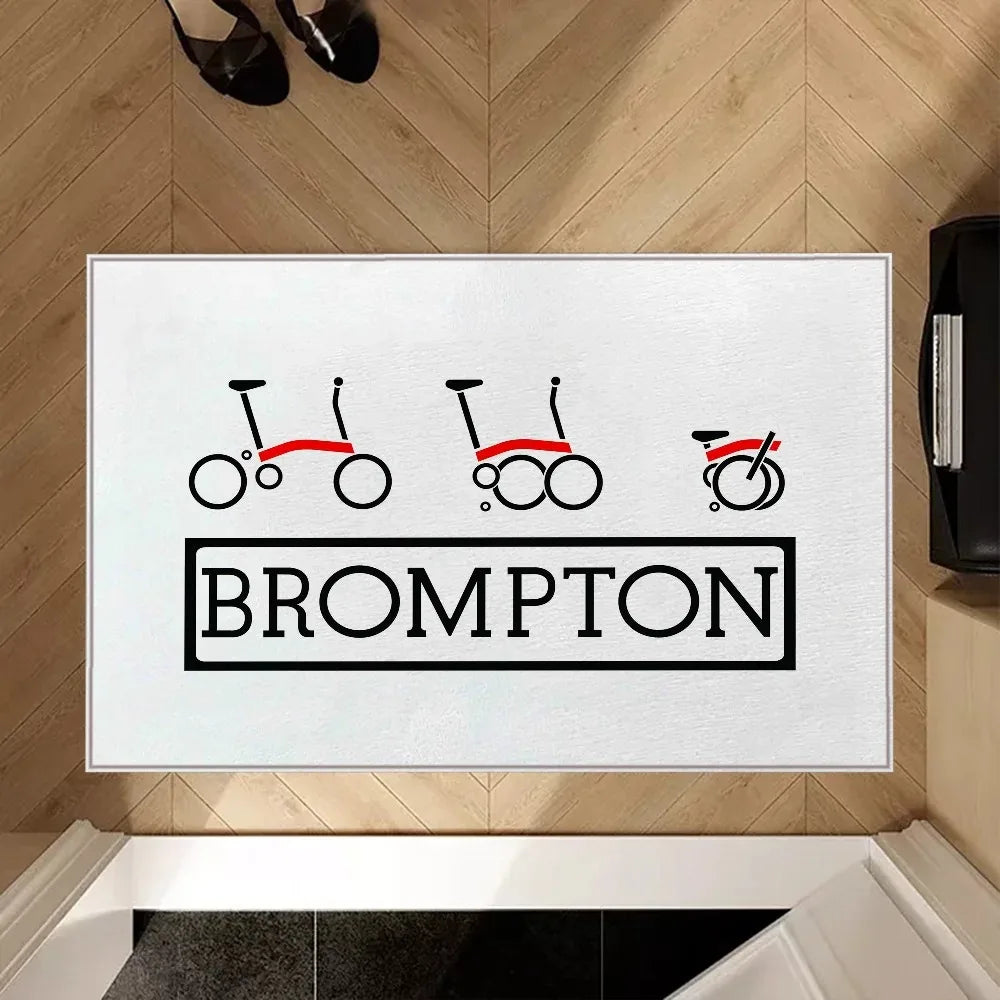 VIKAMA Abstract Bicycle Non-Slip Doormat