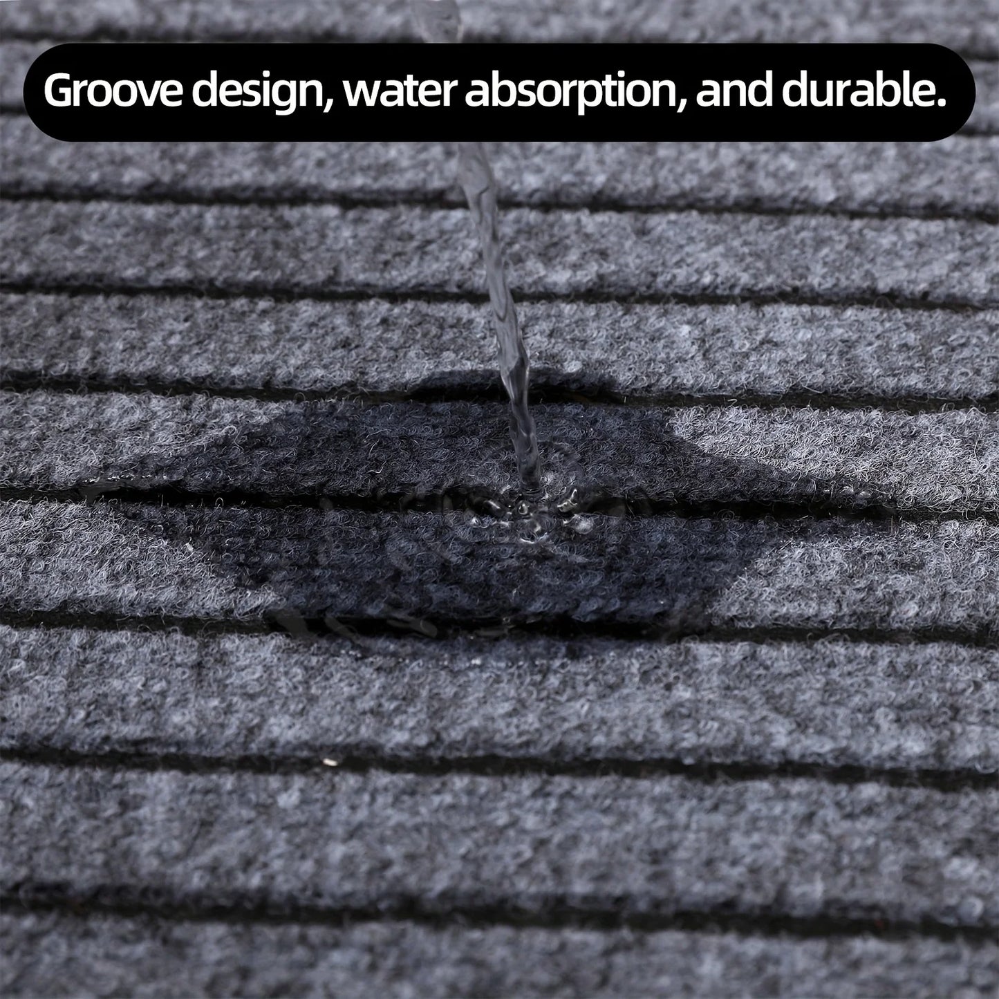 Large Striped Rubber-Back Corridor Carpet Non-Slip Washable Laundry Room Outdoor Area Rug Custom Size Home Decor