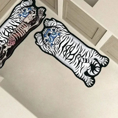 VIKAMA Tiger-Shaped Non-Slip Area Rug