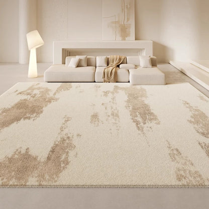 French Cream Waterproof Fluffy Thickened Area Rug