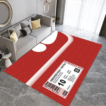 Sneaker Culture Urban Typography Rug