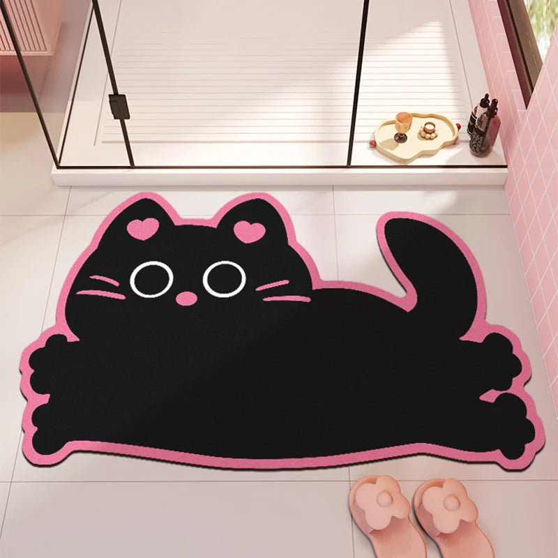 Quick-dry non-slip absorbent door mat