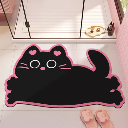 Quick-dry non-slip absorbent door mat