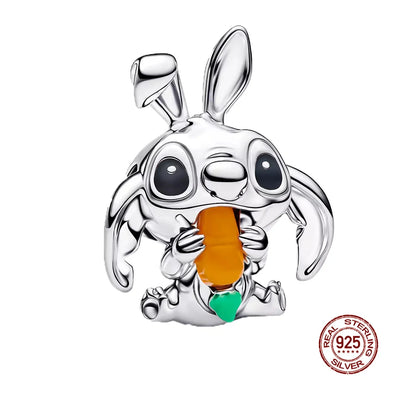 Disney S925 Sterling Silver Charm Beads For Women Bracelet