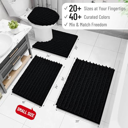 Olanly Chenille Soft Non-Slip Bath Rug
