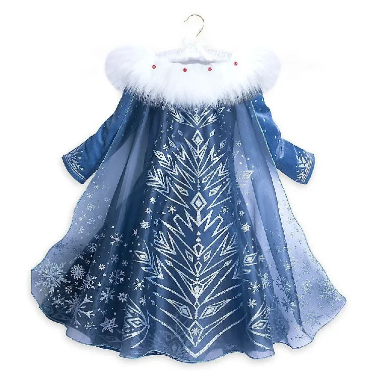 Disney Frozen Elsa Princess Costume Dress For Girls