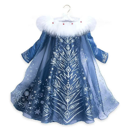 Disney Frozen Elsa Princess Costume Dress For Girls