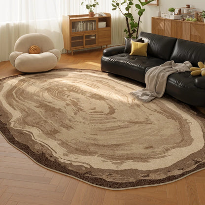 Retro Style Irregular Plush Area Rug