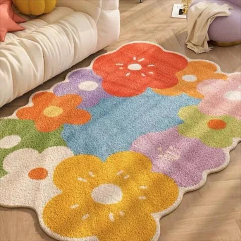 VIKAMA Cream Cashmere Style Bedroom Carpet