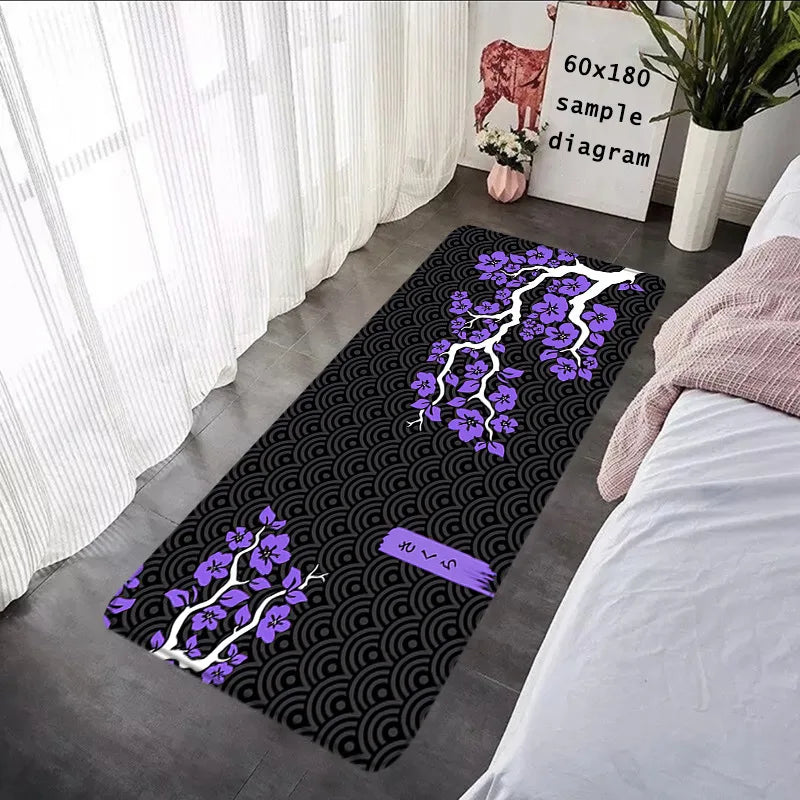 Japanese Sakura Moon Carpet Rug