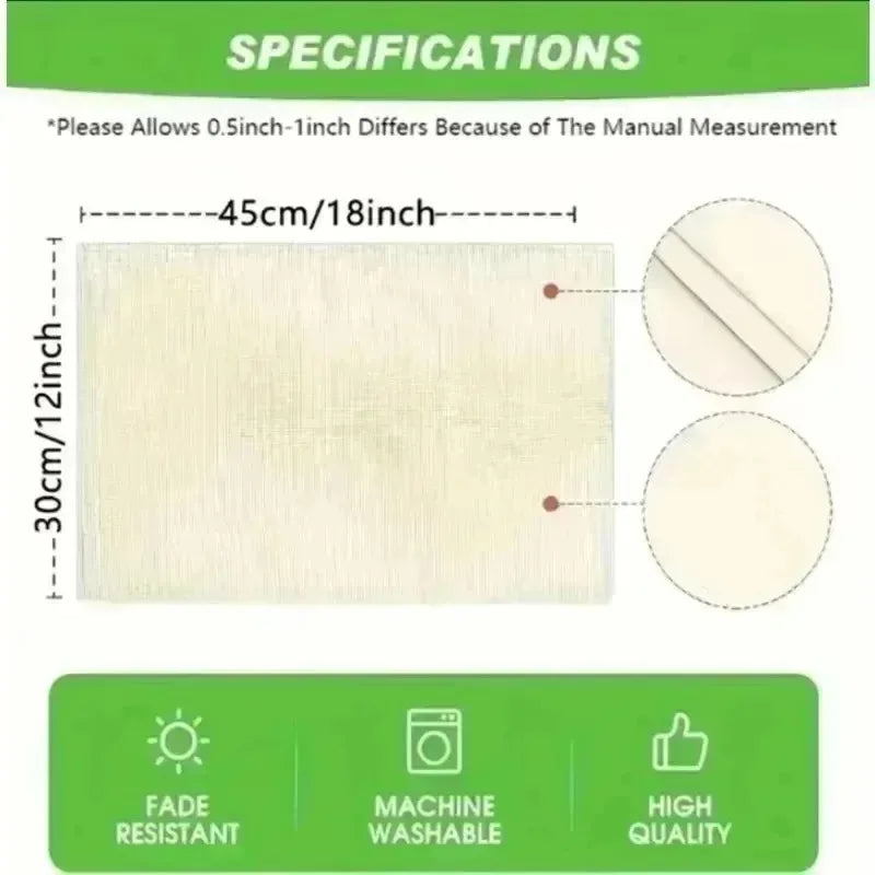 Moon Oil Lamp Print Linen Placemat Heat-Resistant Anti-Scald Table Mat Festive Western Tableware Decor