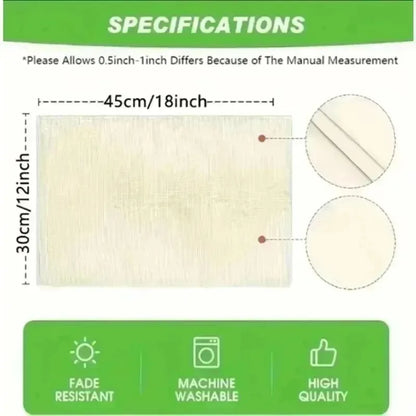 Moon Oil Lamp Print Linen Placemat Heat-Resistant Anti-Scald Table Mat Festive Western Tableware Decor