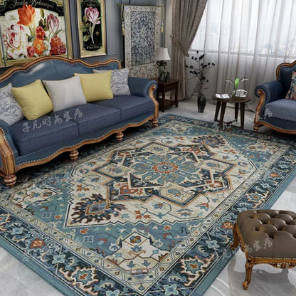 American Retro Minimalist Washable Non-Slip Area Rug