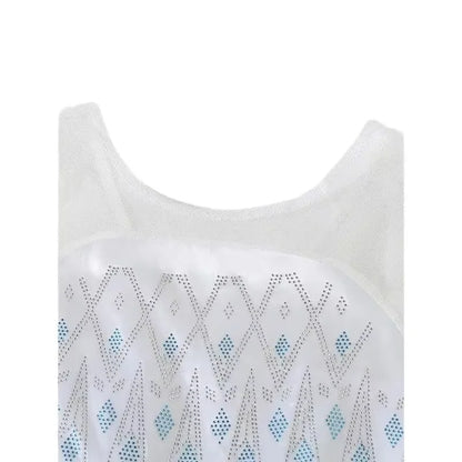 Disney Frozen Elsa White Lace Princess Dress For Girls