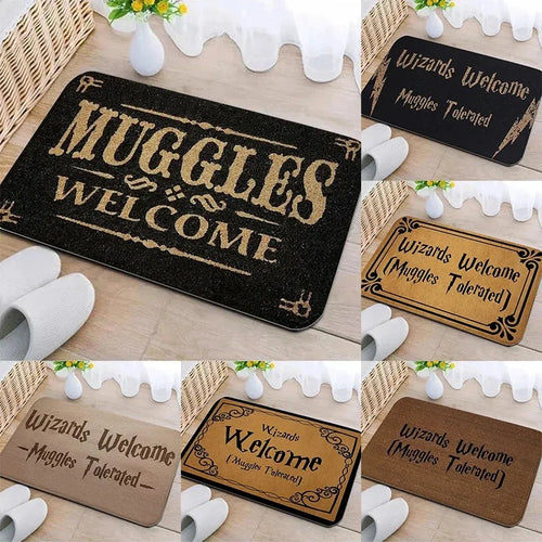 Welcome Home Door Mat Non-Slip Entrance Rug Indoor Kitchen Bathroom Bedroom Carpet Home Decor