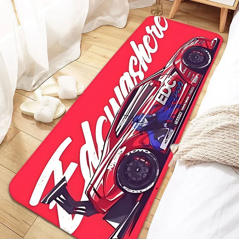 VIKAMA Racing Pattern Non-Slip Soft Area Rug
