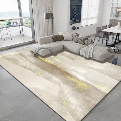 Nordic Ink Splash Abstract Washable Area Rug