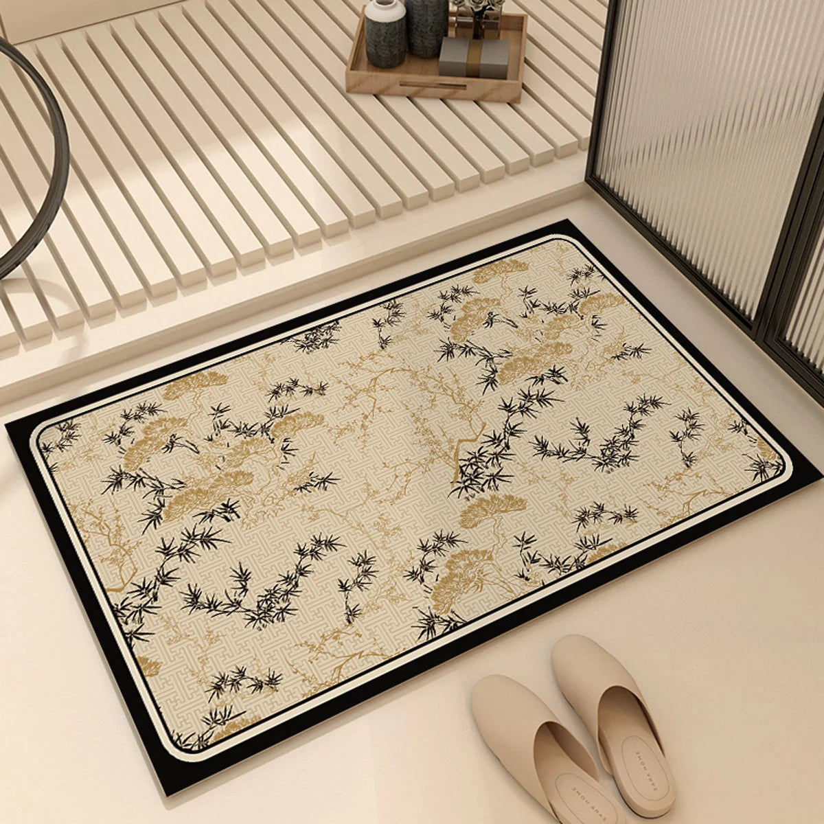 French Diatom Mud Bathroom Non-Slip Floor Mat