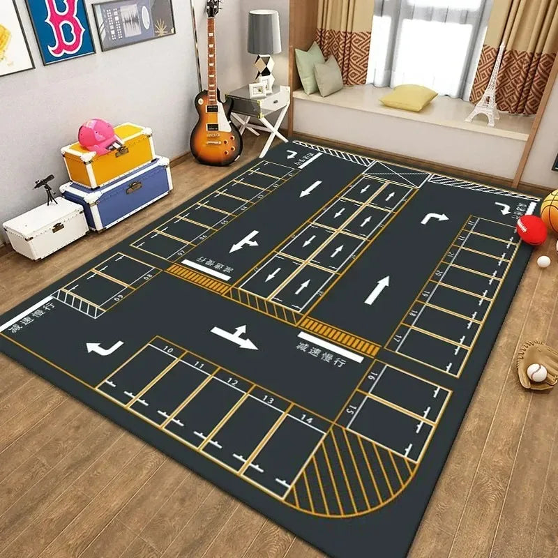 Cartoon Game Kids Area Rug