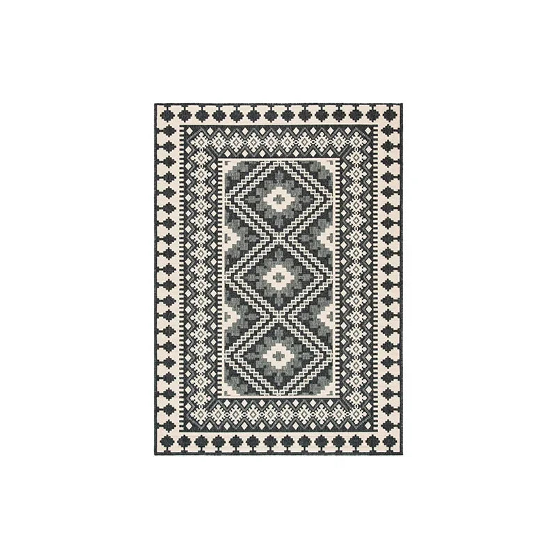 VIKAMA Moroccan Crystal Velvet Area Rug