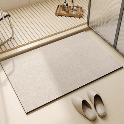 Modern Diatom Mud Bathroom Floor Mat Non-Slip Absorbent Toilet Door Entry Carpet
