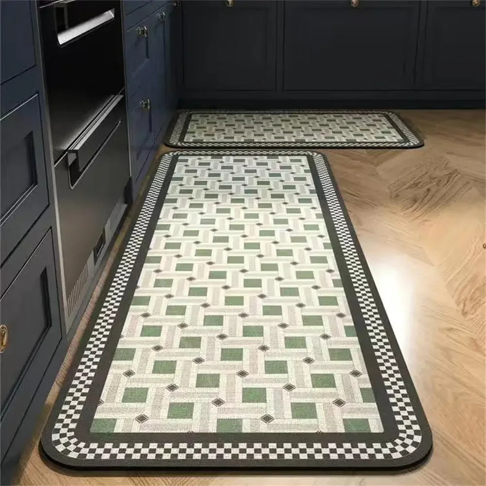 VIKAMA Anti-Slip Kitchen & Entrance Floor Mat Set
