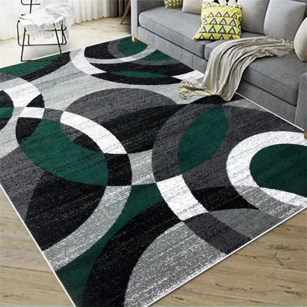 VIKAMA Nordic Abstract Carpet Geometric Large Area Non-Slip Living Room Bedroom Floor Mat