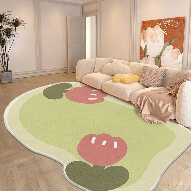 VIKAMA Cream Cashmere Style Bedroom Carpet