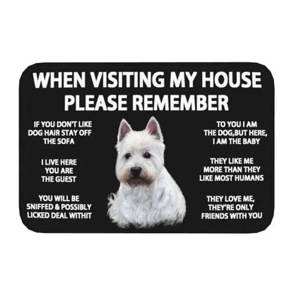 Staffordshire Bull Terrier Non-Slip Doormat Kitchen Bathroom Bedroom Balcony Entrance Floor Rug Home Decor