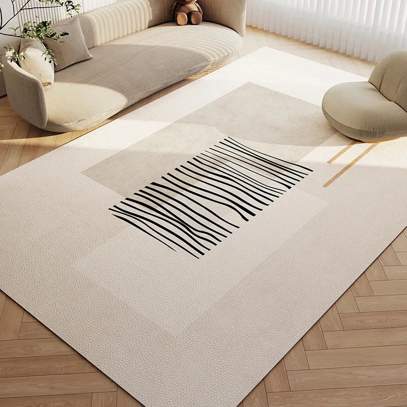 Wabi-Sabi Waterproof PVC Leather Anti-Slip Area Rug