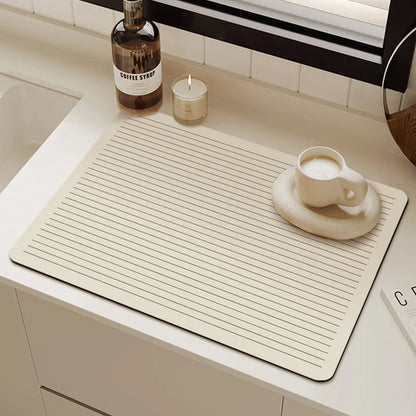 Absorbent anti-slip kitchen countertop pad