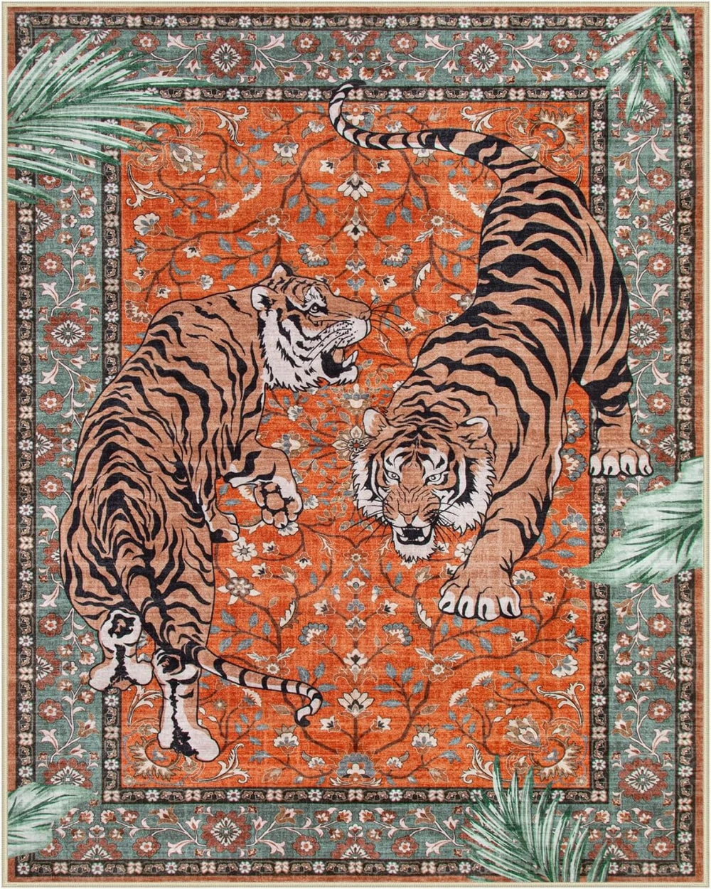 VIKAMA Jungle Tiger Living Room Area Rug
