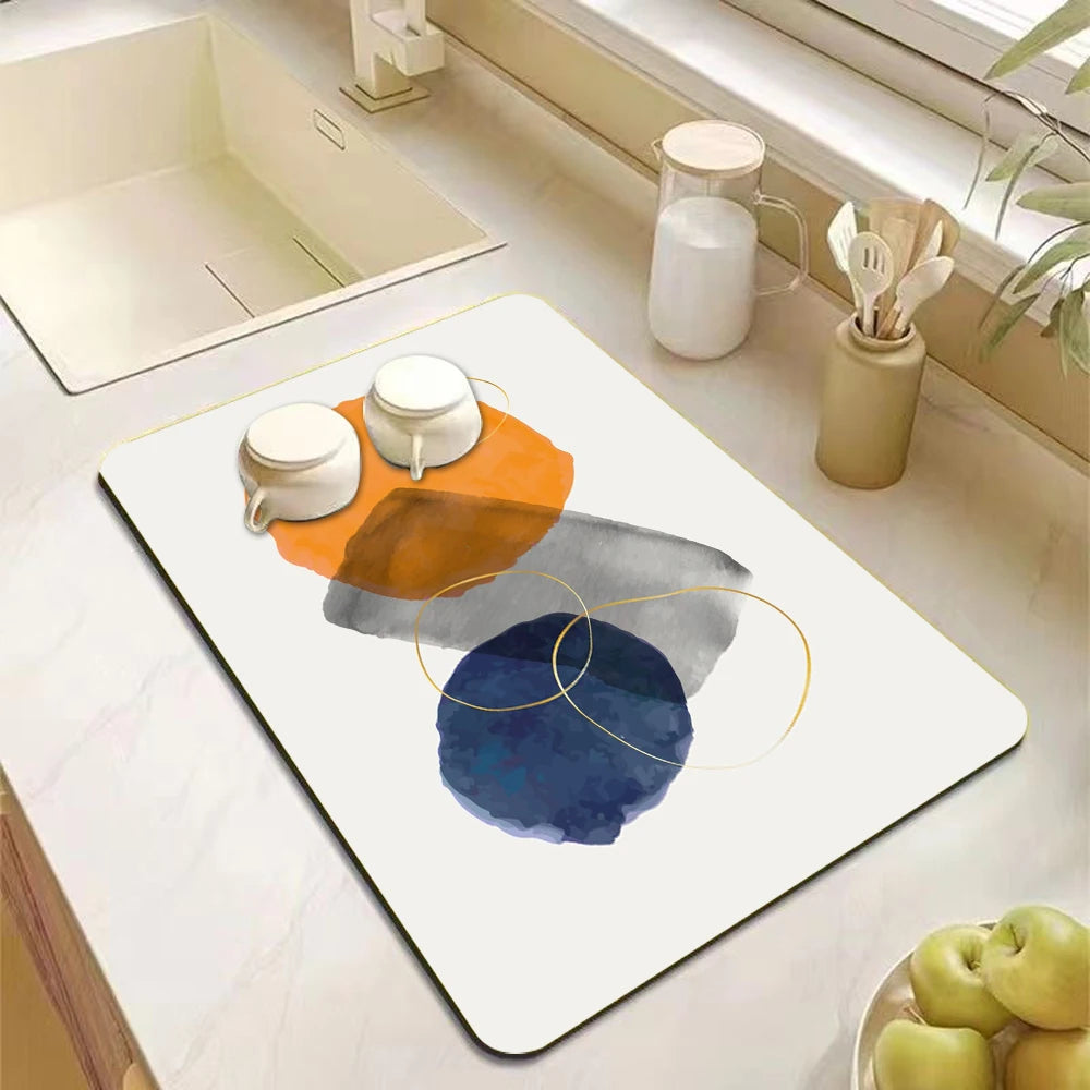 Kitchen Antiskid Dish Draining Mat