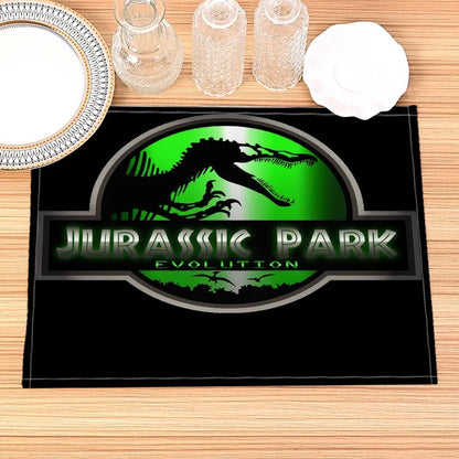 Jurassic Park Print Linen Kids Placemat Set