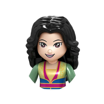 Disney Princess Character Building Blocks Toy Set