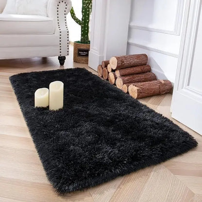 VIKAMA Tie-Dye Plush Non-Slip Kids Area Rug