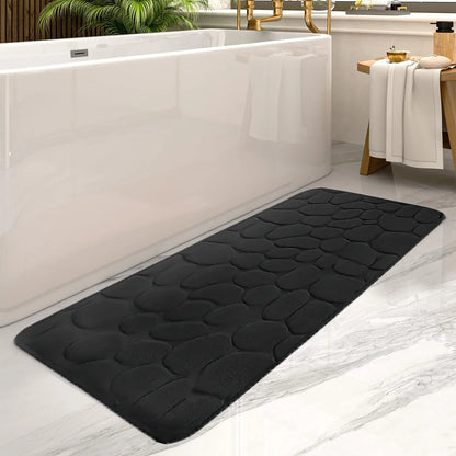 Large Size Bathroom Floor Mat Non-Slip Absorbent Long Strip Bathtub Rug 19.7x47.2in Home Decor