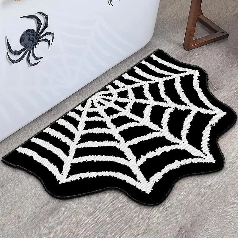 Halloween pumpkin plush soft decorative rug