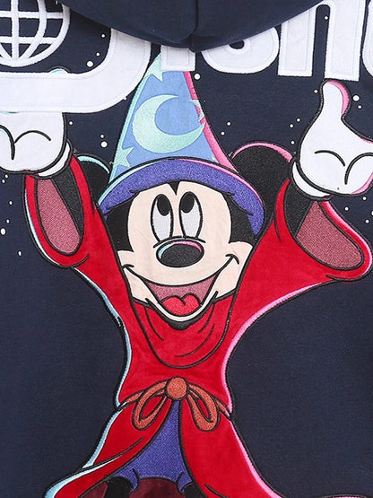 Disney Mickey Mouse Castle Zip Up Fleece Hoodie For Women