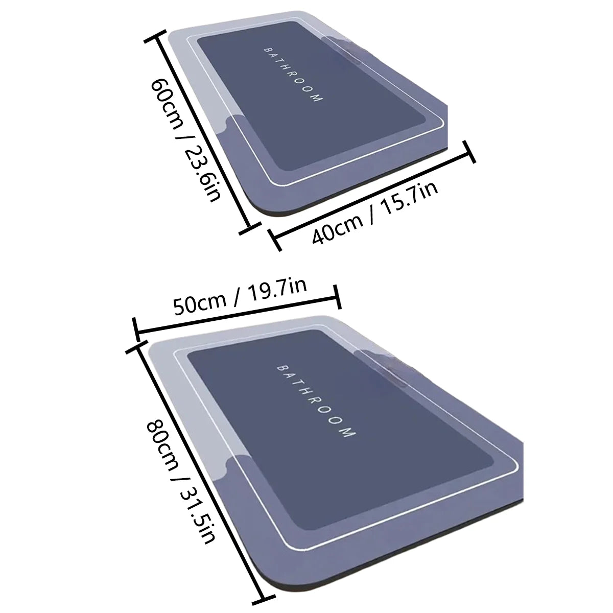 Simple Diatom Mud Non-Slip Bathroom Mat