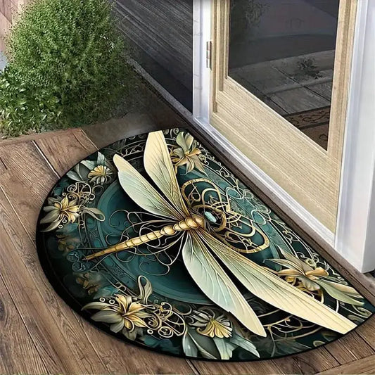 VIKAMA Retro Pattern Welcome Door Mat Non-Slip Indoor Outdoor Carpet