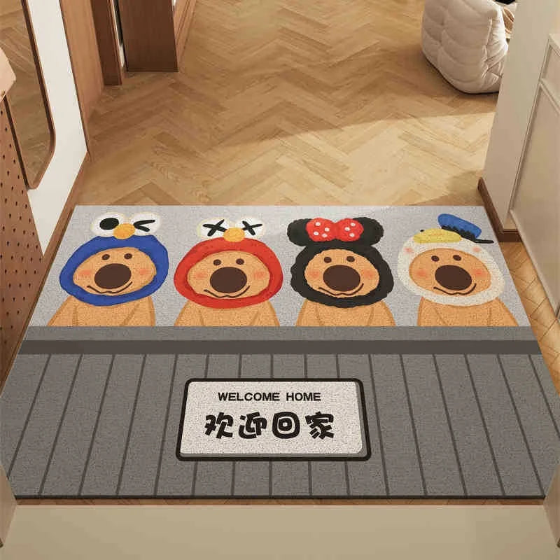 VIKAMA Cute Bear Non-Slip Carpet