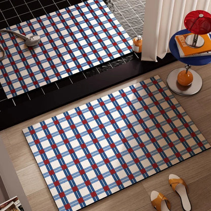 Bauhaus Bathroom Mat Diatom Mud Retro Absorbent Quick-Dry Non-Slip Foot Pad Dopamine Door Rug Home Decor