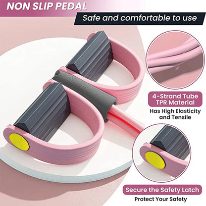 4 Tube Resistance Band Pedal Puller