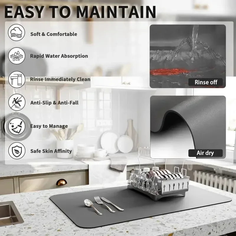 Fruit Pattern Anti-Slip Kitchen Counter Mat