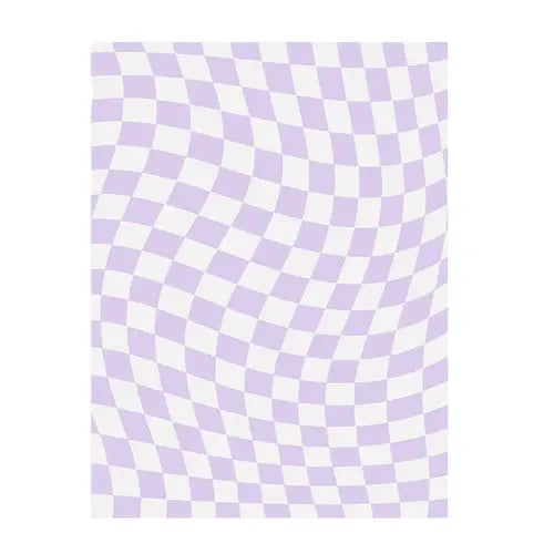 Retro Checkerboard Fluffy Plush Area Rug